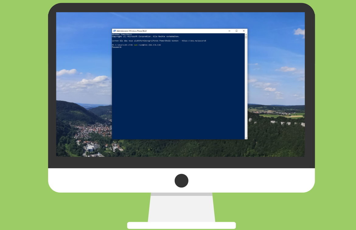Windows powershell ssh verbindung