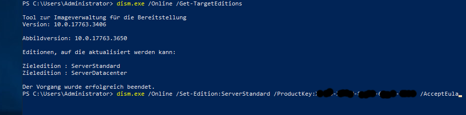 Beheben von Aktivierungsfehlern bei Windows Evaluation Befehle